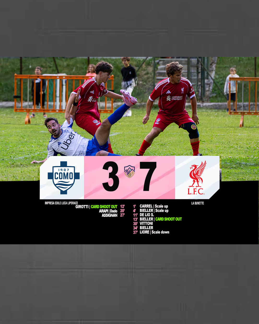 COMO - LIVERPOOL | GIRONE B | GIORNATA 3
